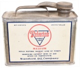 Polarine Motor Oil Half-Gallon Flat Metal Can