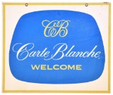 Carte Blanche Welcome Metal Sign