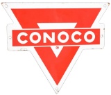 Conoco Porcelain Oil Can Rack Sign