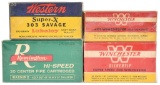 Lot Of 4 Vintage Boxes Of Ammo