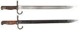 Lot of 2 Japanese Type 30 Bayonets