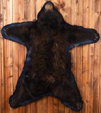 Black Bear Taxidermy Rug Mount