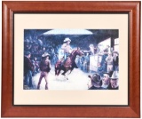 Chuck DeHaan Horse Auction Painting