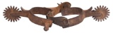 Crockett Marked Iron Chased Spurs