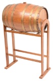 Vintage Wooden Barrel Saddle Rack