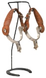 Crocket Marked Silver Spurs