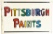 Pittsburg Paints Metal Flange Sign