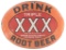 Drink Triple XXX Root Beer Porcelain Sign