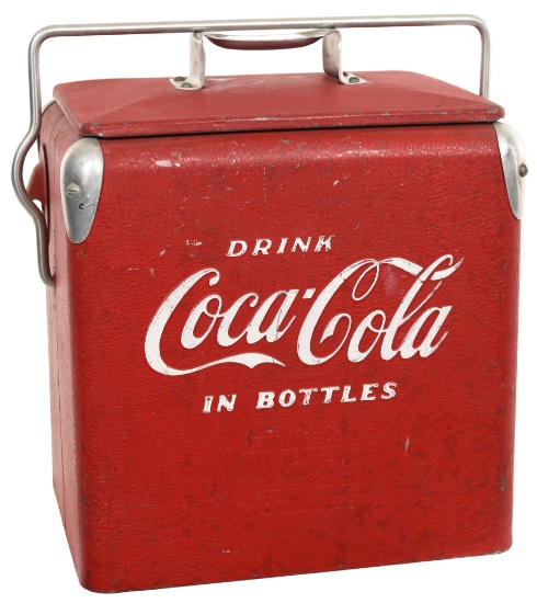Small Drink Coca-Cola Metal Caring Cooler