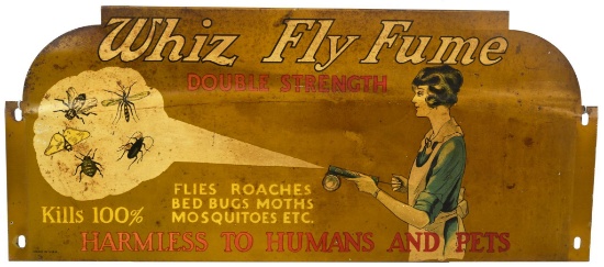 Whiz Fly Fume "Double Strength" Metal Sign
