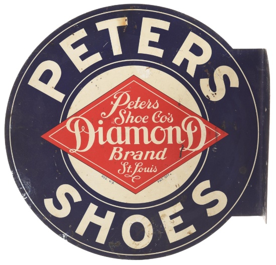 Peter Shoes Diamond Brand Metal Sign