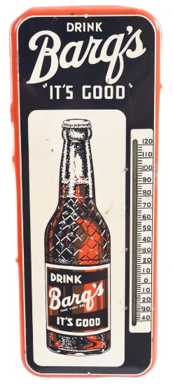 Drink Barq's "It's Good" w/Bottle Metal Thermometer