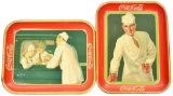2-Different 1927 Coca-Cola Serving Trays