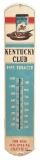 Kentucky Club Pipe Tobacco Metal Thermometer