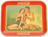 1934 Coca-Cola Metal Tray w/Johnny Weissmullar