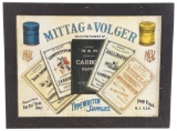 Mittag & Volger Typewriter Supplies Metal Sign