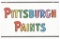 Pittsburgh Paints Porcelain Flange Sign