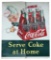 Large Coca-Cola Billboard Metal Sign w/Sprite & Six Pack