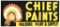 Chief Paints w/Logo Metal Sign