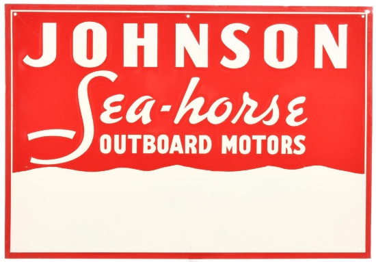 Johnson Sea-Horse Outboard Motors Metal Sign