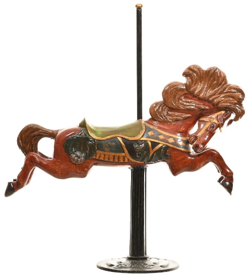 All Aluminum Carousel Horse on Stand