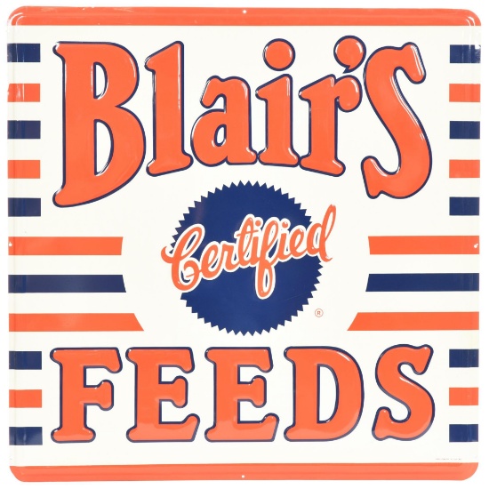 Blair's Certified Feeds Metal Sign