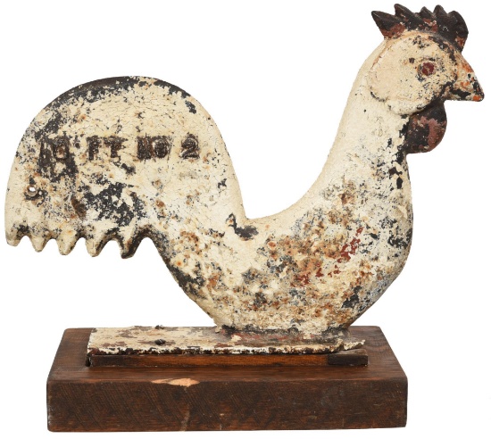 Cast Iron Rooster Windmill Weight "10 F.T. No 2"