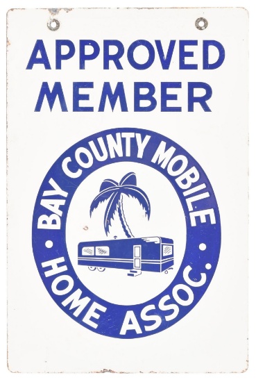 Bay County Mobile Home Assoc. "Approved Member" Sign