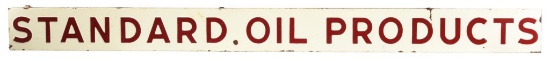 Standard Oil Products Porcelain Strip Sign