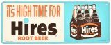 Hires Root Beer w/Six Pack Metal Sign