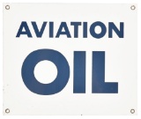 Aviation Oil Porcelain Sign