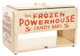 Here's Frozen Powerhouse Candy Bar Metal Counter Holder (white)