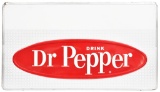 Large Drink Dr. Pepper Metal Sign w/Privilege Panel