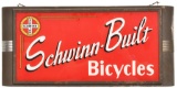 Schwinn Built Bicycles w/Logo Reverse Painted Lighted Sign