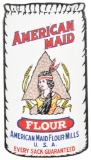 Rare American Maid Chief Flour Porcelain Sign