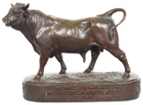 Genuine Bull Durham Tobacco Bronze Statue By Bonheur