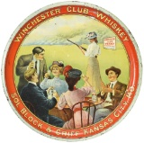 Winchester Club Whiskey Metal Serving Tray