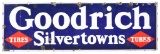 Goodrich Silvertowns Tires Tubes Porcelain Sign