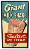 Giant Milk Shake Sealtest Ice Cream Metal Sign