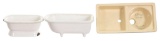 Salesman Sample 2-Cast Iron Bath Tub & Kitchen Sink