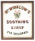 Mrs. Winslow's Soothing Syrup For Children Reverse Painted Sign