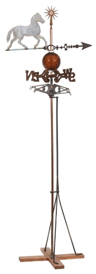 Medium Sized Trotting Horse Weathervane