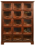 Walnut 15-Drawer Cabinet From Dry Goods Store