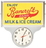 Enjoy Rancroft Dairy Milk & Ice Cream Lighted Clock