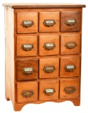 Small Pine Chest w/12-Drawers