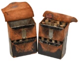 Doctor's Leather Saddle Bags Medicine Chest