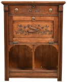 Eastlake Style Small Cabinet w/Drop Down Front