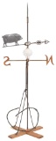 Small Zinc Pig Weathervane