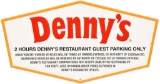 Denny's Guest Parking Only Metal Sign