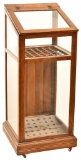 Oak Umbellar/Cane Slant Front Store Display Cabinet